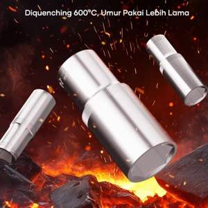 Jeu de clés à douille longues de 1/2 pouce, 10 pièces, OEM de haute qualité, en acier CR-V, métrique, 824 mm, avec tige de flexion en L - Product Image 3