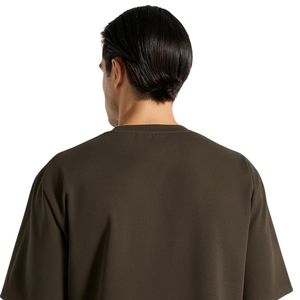 Camisetas de algodón de jersey para hombre, cuello redondo, manga corta, ajuste regular y relajado, estampado pequeño en el pecho, espalda lisa, casual, venta al por mayor, personalizadas, OEM - Product Image 4
