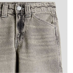 Shorts en jean décontractés pour hommes, coupe ample, délavage clair, style vintage, écologiques, durables, design personnalisé OEM, tendance, pour l'été - Product Image 5