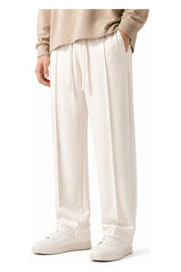 High Quality Lightweight 100% Polyester Casual Men's Sweatpants Overalls Flare Pants <b>Elastic</b> <b>Waist</b> OEM Service Custom <b>Trousers</b> - Product Image 5