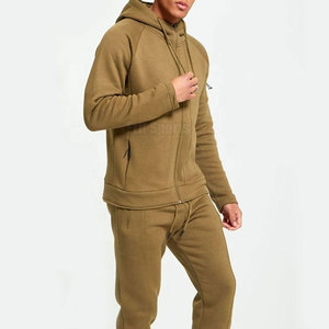 Ensemble de survêtement 2 pièces pour homme, à capuche, coupe droite, couleur unie, décontracté, idéal pour l'hiver, le plus vendu en ligne, personnalisable, fabriqué en usine - Product Image 4