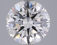 Diamante cultivado en laboratorio de 2.95 ct, forma redonda, color blanco, claridad VS1, corte excelente.