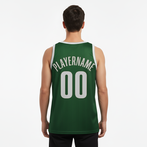 Vente en gros de maillots de basket-ball pour hommes, respirants, grandes tailles, 100% polyester, broderie personnalisée, vêtements de sport - Product Image 4