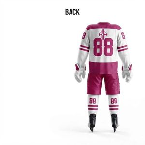 Conjunto de Uniforme de Hockey sobre Hielo Personalizado con Nombre de Equipo por RIVIAN ATLANTIC, con Impresión por Transferencia de Calor, Manga Larga, 100% Poliéster para Hombre - Product Image 3