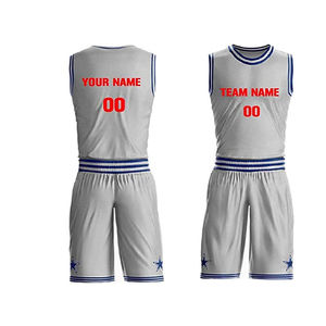 Uniforme de Baloncesto Personalizado para Hombre, Transpirable, con Malla, Logotipo Personalizado, Manga Corta, Tallas Grandes, Antibacteriano - Product Image 1