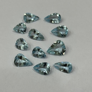 Aigue-marine bleue naturelle transparente de dernière génération, forme goutte d'eau, taille libre 2-7 carats, bonne qualité, non traitée, pierre précieuse en vrac de Madagascar - Product Image 3