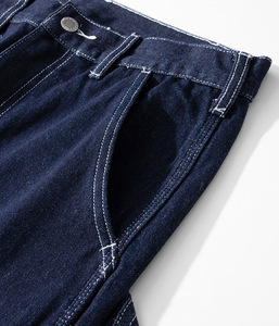 Jeans unisexe à jambe large pour homme, style streetwear, coupe oversize ultra ample, couleur unie, lavable, printemps, personnalisable ODM, haute qualité - Product Image 5