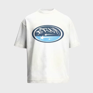 T-shirt à manches courtes pour homme avec logo imprimé, col rond, coupe classique, jersey de coton, style décontracté avec motif sur le devant - Product Image 5