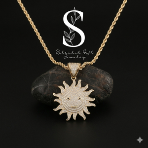 Colgante de Girasol Personalizado, Simple y Exquisito, Chapado en Oro de 14K, Estilo Hip Hop, Joyería para Mujer, Regalo para Mamá, Moda 2024 - Product Image 1