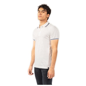 Polo pour hommes personnalisé 200gsm polyester coton uniforme d'entreprise de haute qualité avec logo de broderie imprimé - Product Image 5