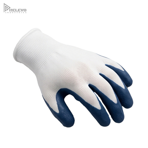 Custom Heavy Duty Latex Coated <b>Gloves</b> Non-Slip Crinkle Latex Coated Palm Seamless <b>Knit</b> Elastic Wrist Garden Work <b>Gloves</b> - Product Image 2