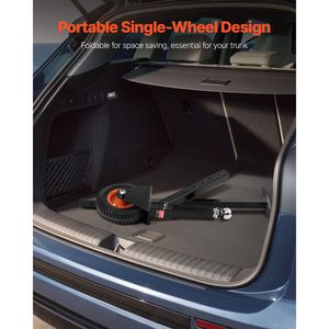 Chariot de remorque réglable en hauteur (16,5-22 pouces) avec capacité de charge de 300 lb, attelage de 1-7/8-2 pouces - Product Image 5