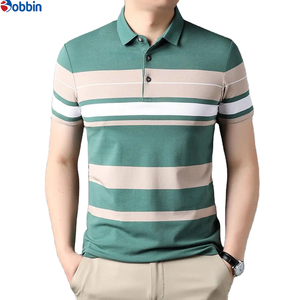 Ropa Deportiva Unisex, Colección de Verano, Nueva Camiseta Polo a Rayas para Hombre, Estilo Formal Bordado, Tallas Grandes, Gran Venta - Product Image 4