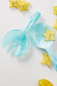 Resin <b>Salad</b> Servers Set Eco-Friendly Dishwasher Safe Manual <b>Salad</b> <b>Tools</b> - Product Image 2