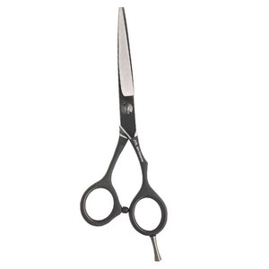 Tijeras de Barbero Negras Personalizables para Cortar el Cabello, Herramientas de Corte de Cabello para Uso en Barberías y Salones, Duraderas para Peluquería - Product Image 3