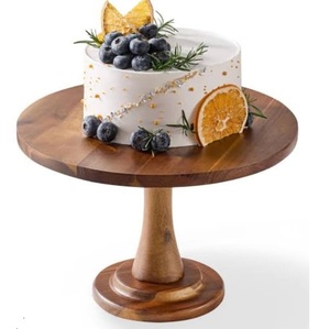Soporte para servir pasteles de madera redondeado, decoración de mesa de comedor, centro de mesa para servir pasteles con un aspecto magnífico. - Product Image 6