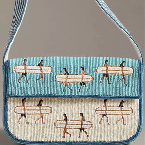 Bolso de Mano para Mujer, Hecho a Mano, con Bordado de Algodón y Cuentas, Patrón Personalizado, para Decoración del Hogar - Product Image 4