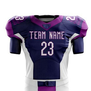 purple <b>navy</b> white mens american football <b>accessories</b> with american football mouth guard and american football shoulder pads - Product Image 4