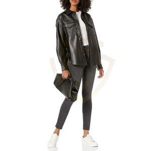 Chaqueta de Cuero para Mujer, Transpirable, de Alta Calidad, Estilo Moderno, Nuevo Modelo, Informal, con Cierre - Product Image 2