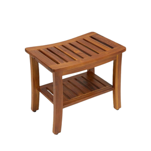 Banco de ducha para muebles de baño Banco de ducha de madera de teca Buena calidad Precio al por mayor - Product Image 4