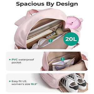 Professional Women's Tennis Shoulder Bag with Quilted Front and Dedicated Shoe Compartment - Product Image 3