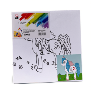 LIENZO Cadre de dessin en carton 15*15 pouces, ensemble de jouets de dessin pour enfants avec peinture et pinceaux - Product Image 2