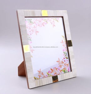 Marco de fotos con incrustaciones de hueso de diseño moderno hecho a mano última llegada regalo de boda personalizado de fábrica - Product Image 5