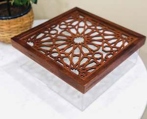 ArabiaPearl Ramadan Sweet Organizer Luxury Handmade MOP Acrylic Candy Storage <b>Box</b> for Iftar Tables, Sweets & Elegant Interiors - Product Image 1