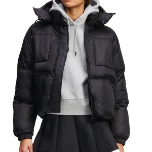 Chaqueta de Invierno para Mujer al por Mayor, Directo de Fábrica, OEM, Chaqueta Acolchada con Capucha, Abrigo Cálido con Cremallera, Ropa de Calle Informal de Moda 2026 - Product Image 1