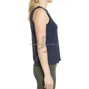 Sleeveless T Shirt Oem Private Label Gym Fitness <b>Womens</b> Tank <b>Tops</b> Plus Size White Sportswear OEM Service Customized Short Print - Product Image 3