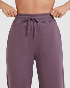 Wholesale Premium Quality Custom Winter Women's Straight Leg Joggers Terry Soft Fleece Cotton Eco-Friendly Breathable Quick Dry - Product Image 5