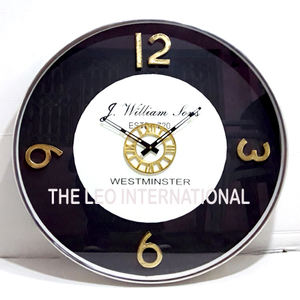 Horloge murale silencieuse au design moderne et original, décoration de salon unique, design fantaisie, acier inoxydable, forme ronde - Product Image 3