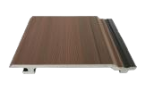 Panneau composite intérieur en bois plastique imperméable Panneau mural 3D en WPC Panneau de plafond cannelé en WPC