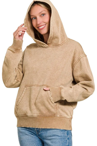 Dernier design de sweat-shirts en molleton de coton pour femmes, effet délavé, tendance, design personnalisé avec impression personnalisée, sweat-shirt pour femmes - Product Image 3
