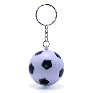 PU Foam Elastic Football Basketball Rugby Tennis Volleyball Baseball <b>Key</b> <b>Chain</b> Ring Toy Mini Soccer Ball Keychain - Product Image 2