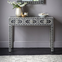 Table console Art Déco faite à la main avec incrustation d'os, design personnalisé, haute qualité, Perfect Enterprises PE-BT-0016, directement du fabricant, pour villa