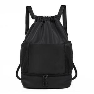Custom Logo Fitness <b>Drawstring</b> <b>Bag</b> for Men Women New <b>Waterproof</b> Folding Travel Gym Sport Backpack Polyester for Basketball - Product Image 5