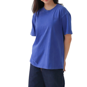 Hot Selling High Quality Acid <b>Washed</b> T-Shirt Women Summer Casual Vintage Streetwear 100% Cotton Eco-Friendly Breathable - Product Image 1