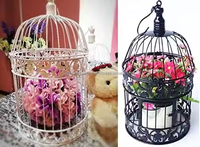 Cage à oiseaux vintage en métal petits oiseaux décor motif animal tenture murale intérieur extérieur fêtes cadeau de mariage Cage à oiseaux
