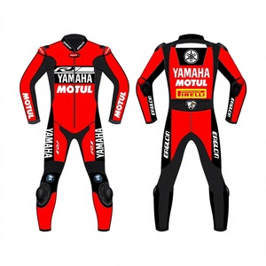 Traje de Motociclismo de Cuero Vacuno/Canguro para Hombre Ramaha, Mono de Carreras de Una Pieza, con Protección OEM CE - Product Image 1