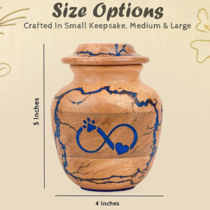 Wholesale Solid Wood Cremation Urn for Adults Wooden Funeral Urn with Secure Bottom Opening by AYAANS - Product Image 3