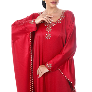 Vestido Maxi Islámico Clásico de Estilo Jalabiya Abaya para Mujer, Corte Holgado, para Uso Diario y Festivo (Eid) - Product Image 3