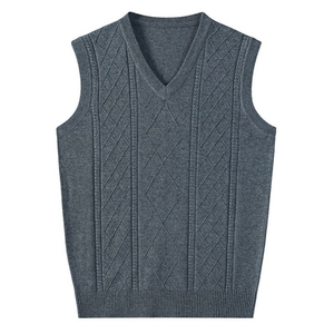 Pull en tricot 100 % acrylique respirant, léger, sans manches, très vendu, pull pour homme, confortable, pull en tricot. - Product Image 2