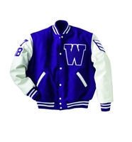 Veste universitaire rouge et blanche pour homme, veste de baseball décontractée en coton et polyester, col rabattu, coupe classique, vêtement d'automne