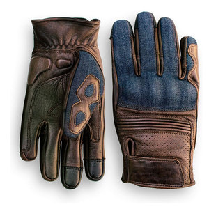 Guantes de Motocicleta Genuinos de Piel de Vaca, Guantes de Carreras de Motocicleta de la Mejor Calidad - Product Image 1