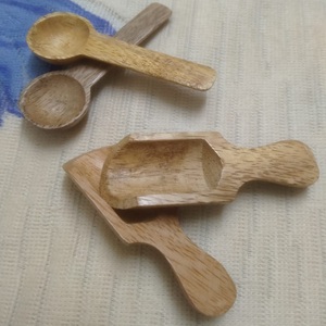 Cuillère doseuse en bois à motif étoile avec logo personnalisé, ergonomique, écologique, résistante au lave-vaisselle, pour la cuisine et la salle de bain - Product Image 2