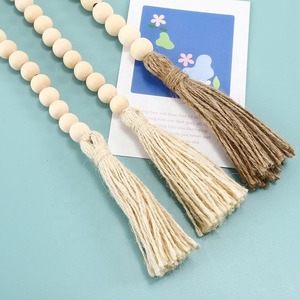 Indian Manufactured Bohemian <b>Wooden</b> Bead Garlands <b>Rustic</b> Hanging Decor for Home Wedding and Festival Use Available For Sale - Product Image 3
