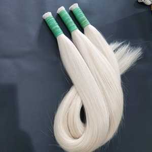 100% humain Remy Extensions de cheveux blond bande cuticule aligné droit frontal cheveux faisceau lâche doux brillant pas de perte d'enchevêtrements - Product Image 4