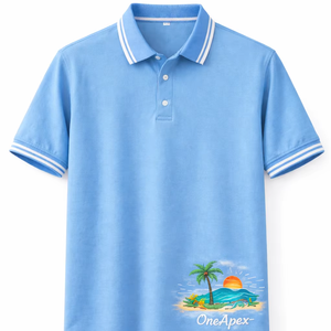 Camiseta Polo Personalizada para Hombre con Logotipo Impreso – Camiseta Polo Casual de Verano de Manga Corta en Mezcla de Algodón, Fabricante Mayorista OEM - Product Image 1