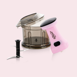 Practical push <b>chopper</b> with durable plastic body and sharp stainless steel blades for fast chopping slicing and dicing in the ki - Product Image 4